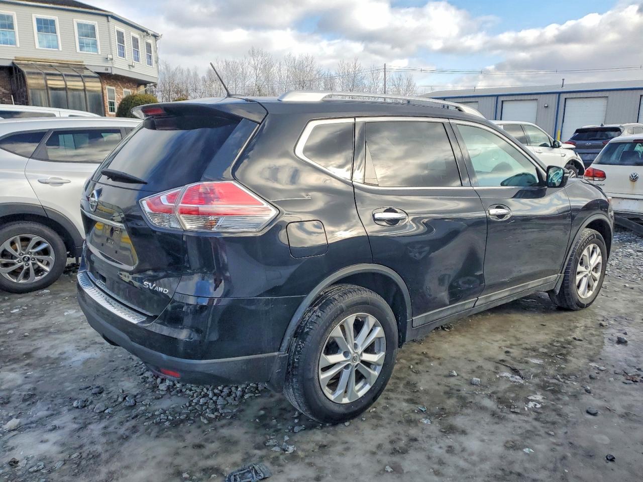 2015 Niss Rogue Sv Black vin: 5N1AT2MV4FC827127