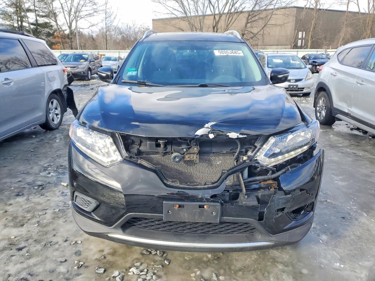 2015 Niss Rogue Sv Black vin: 5N1AT2MV4FC827127