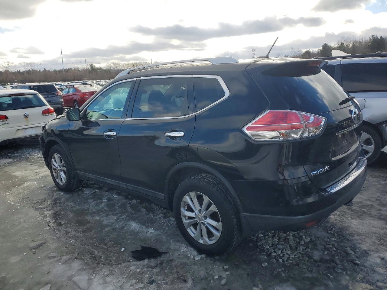 2015 Niss Rogue Sv Black vin: 5N1AT2MV4FC827127