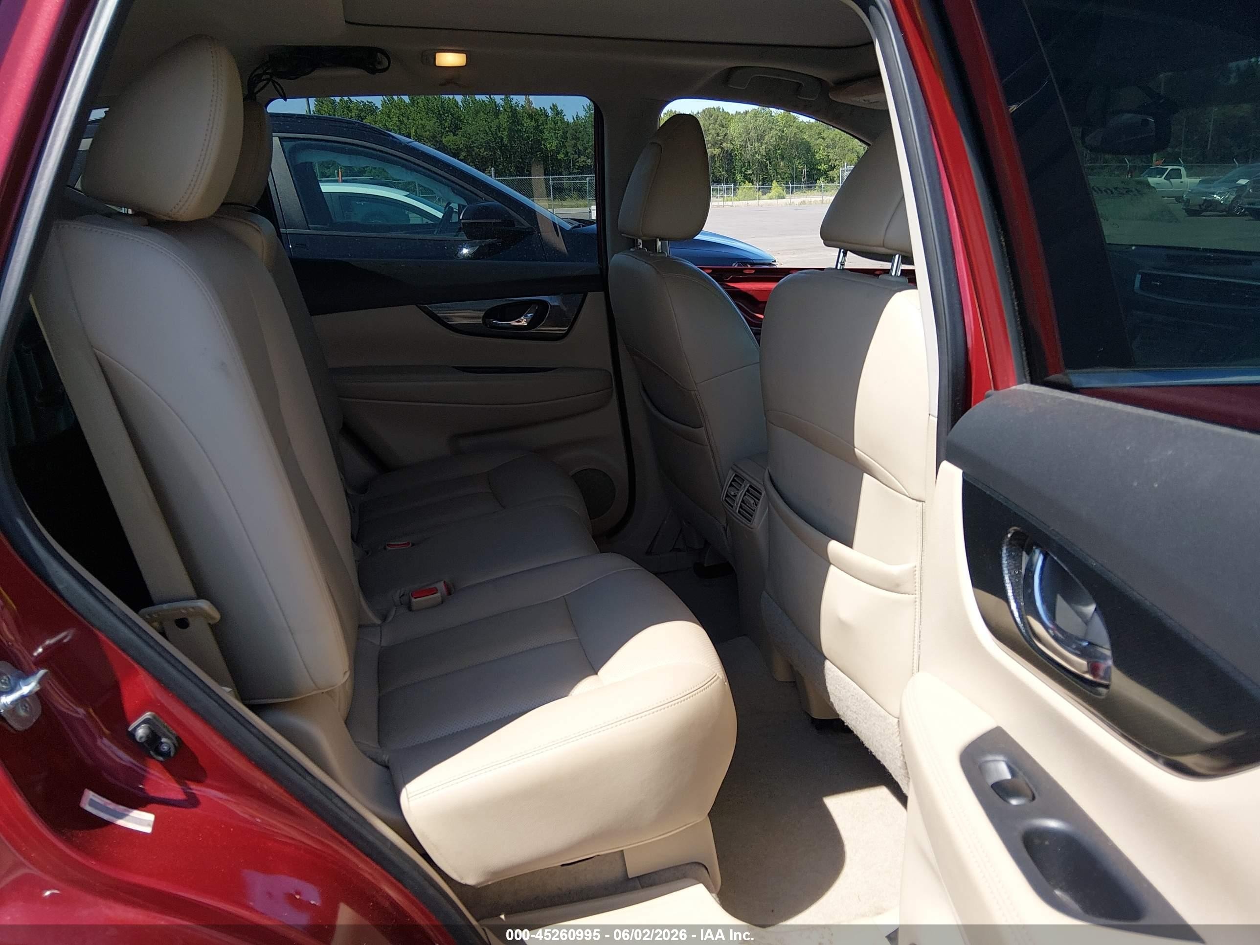 2015 Nissan Rogue Sl Red vin: 5N1AT2MV4FC848852