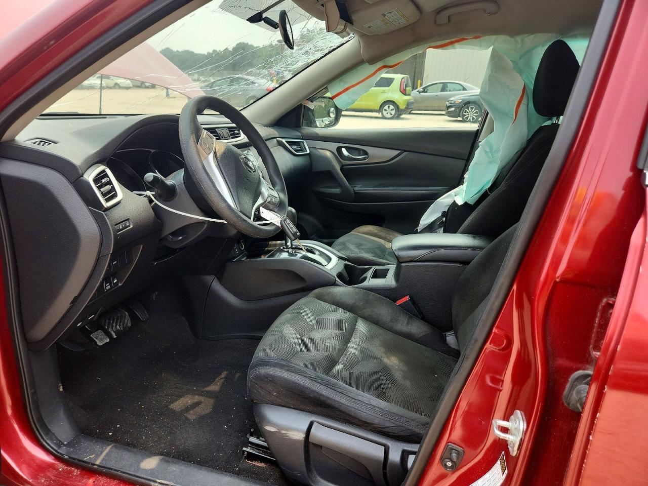 2015 Nissan Rogue S Burgundy vin: 5N1AT2MV4FC855283