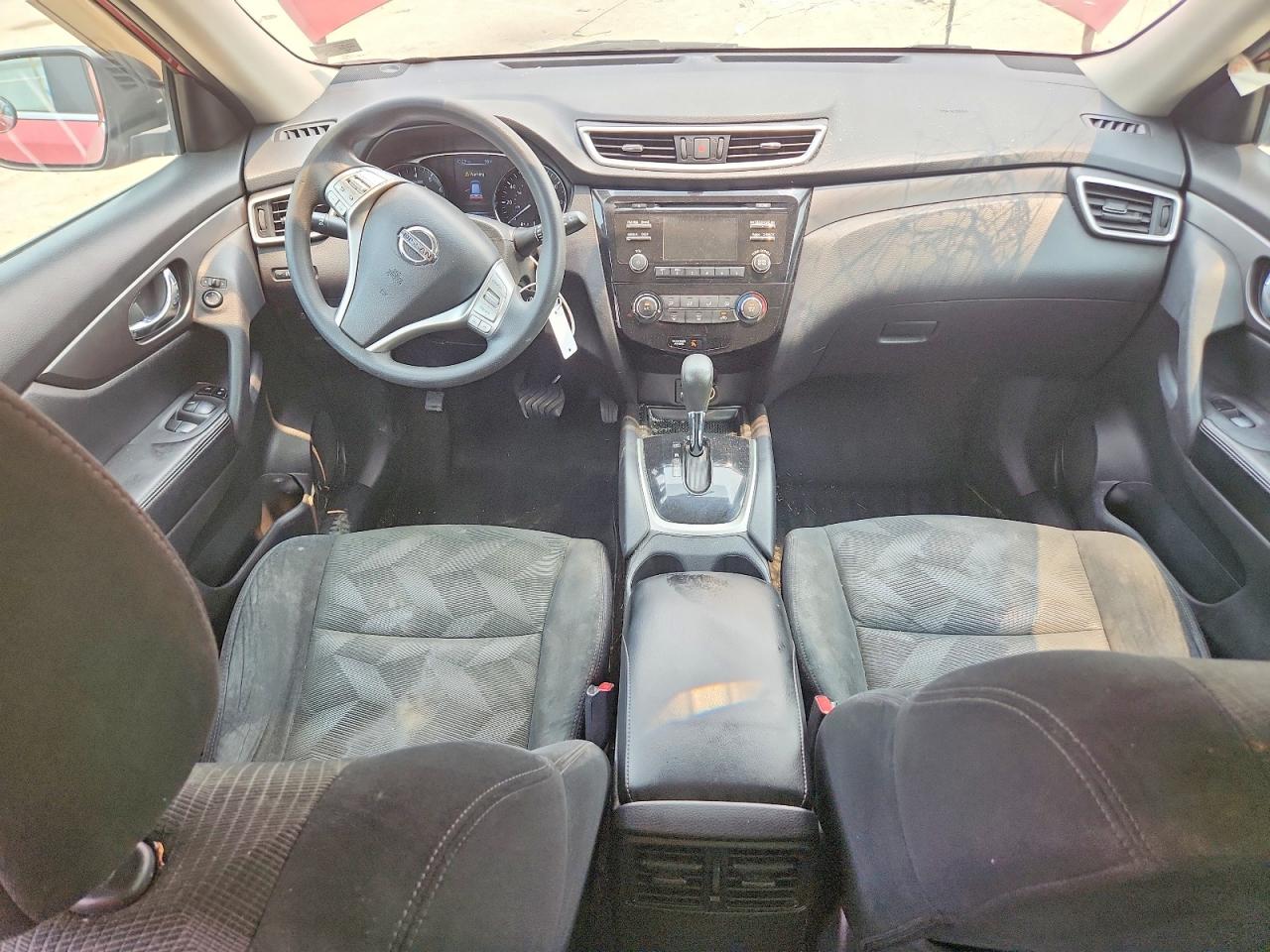 2015 Nissan Rogue S Burgundy vin: 5N1AT2MV4FC855283
