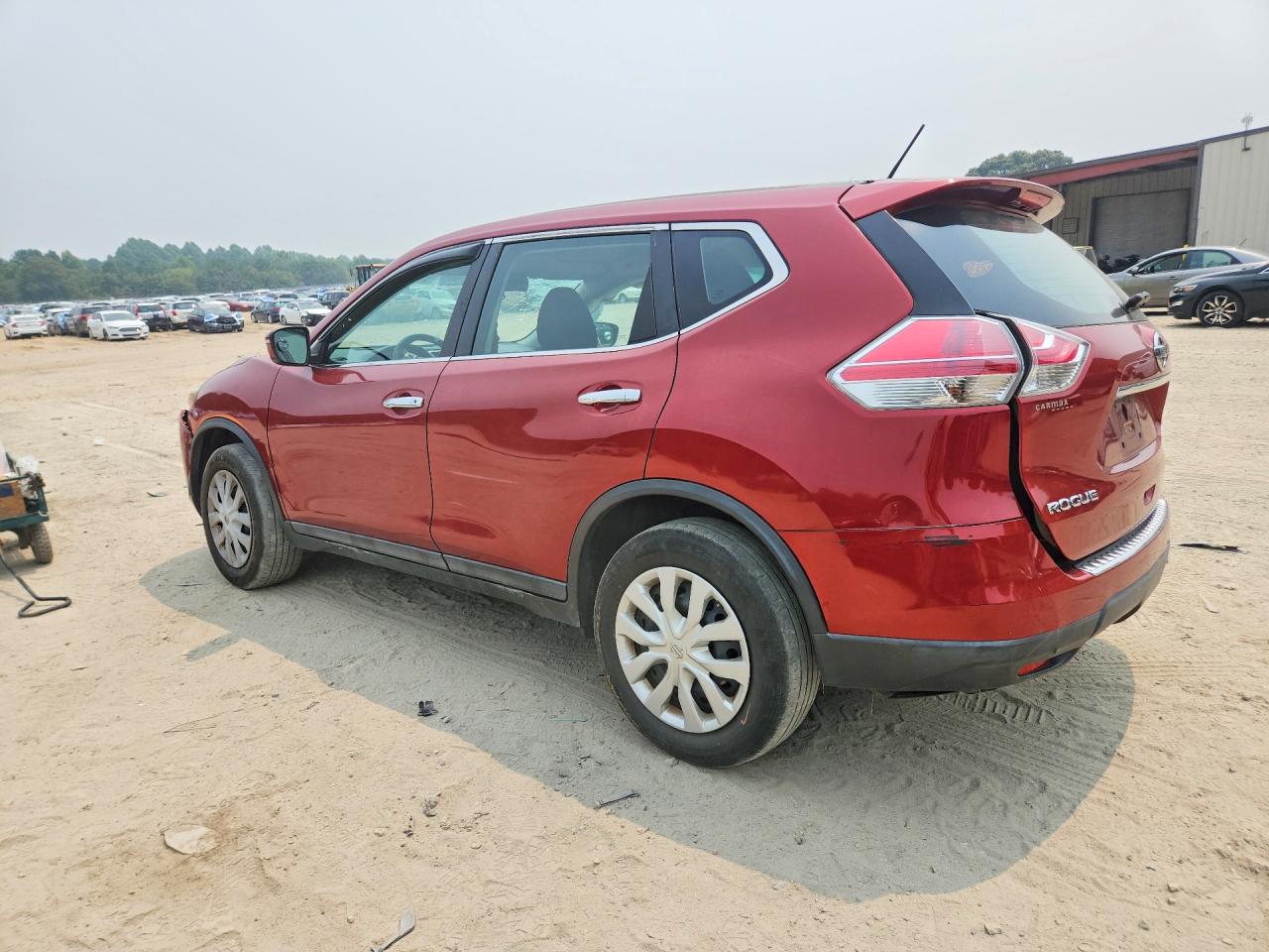 2015 Nissan Rogue S Burgundy vin: 5N1AT2MV4FC855283