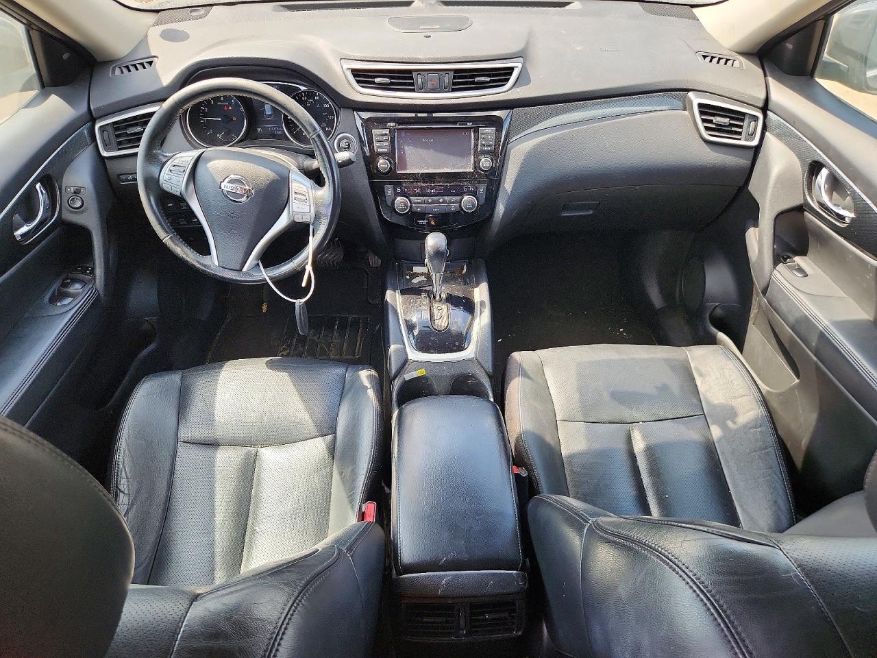 2015 Nissan Rogue Sl Black vin: 5N1AT2MV4FC863223