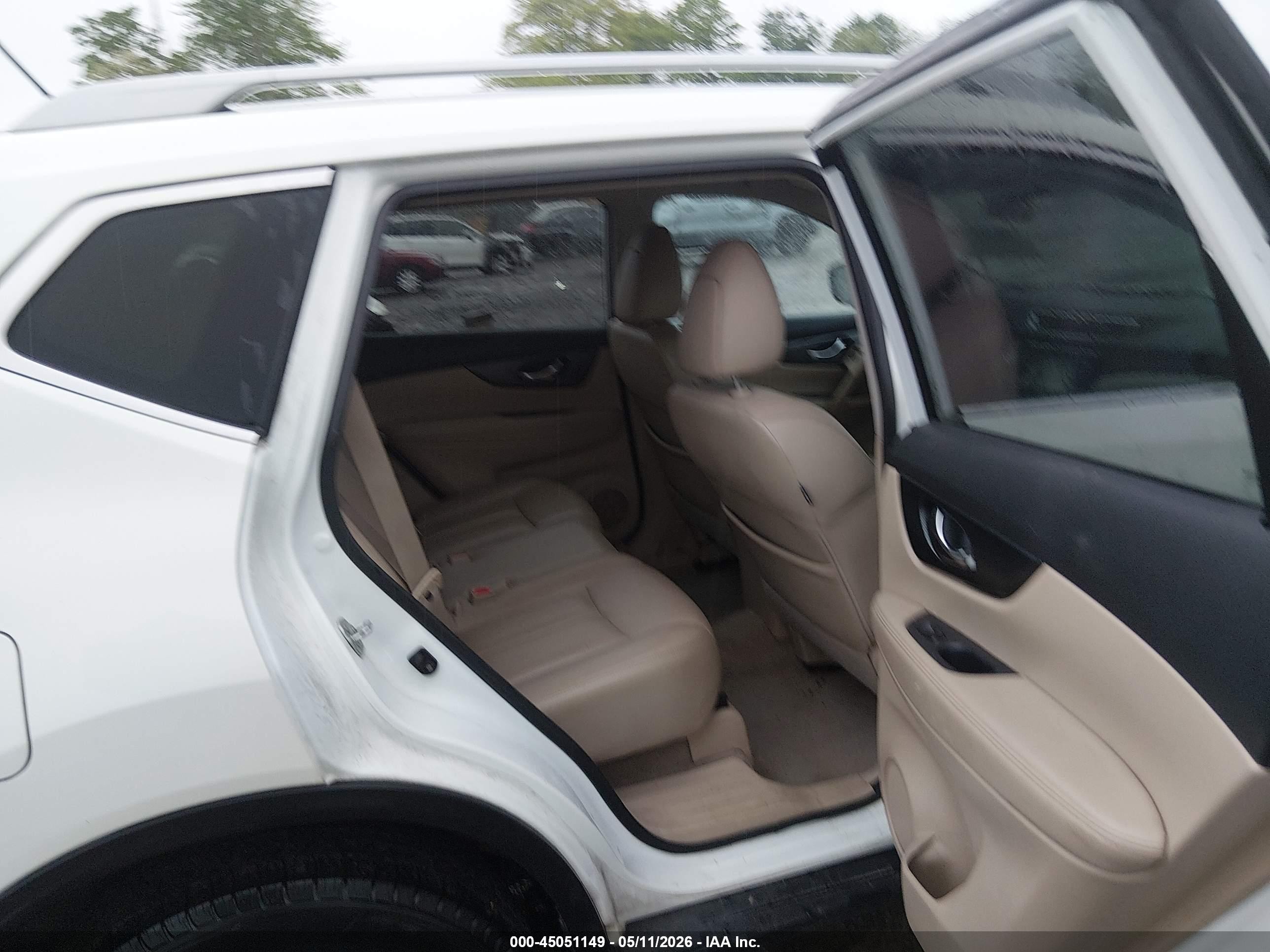 2015 Nissan Rogue Sl White vin: 5N1AT2MV4FC867479
