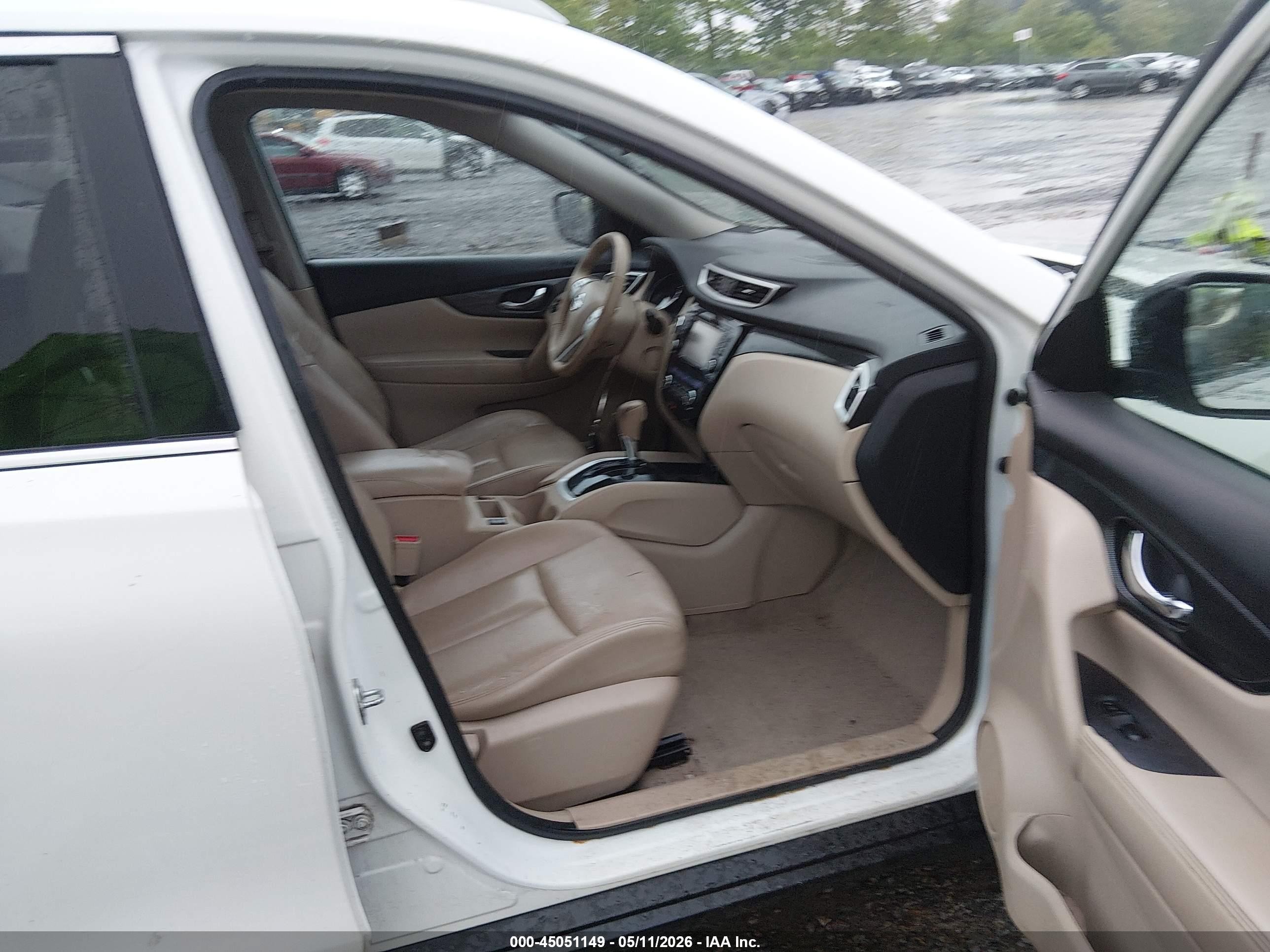 2015 Nissan Rogue Sl White vin: 5N1AT2MV4FC867479