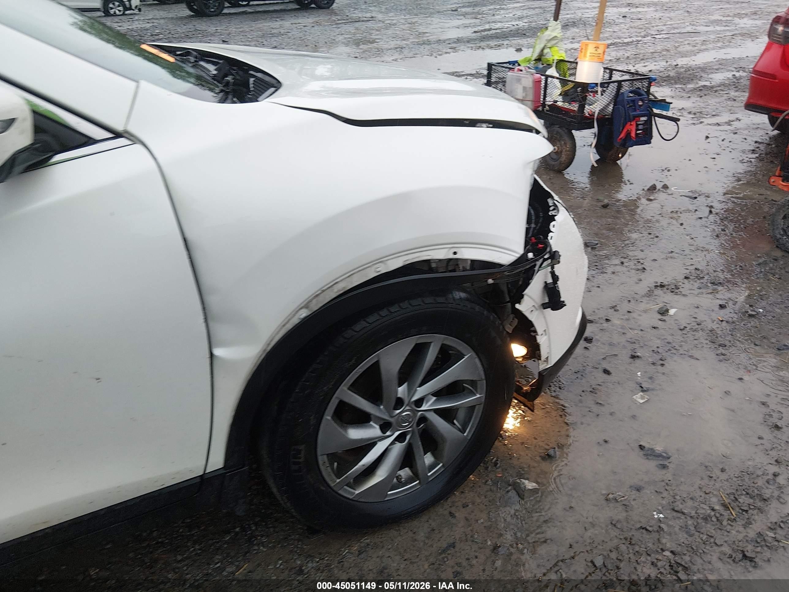 2015 Nissan Rogue Sl White vin: 5N1AT2MV4FC867479