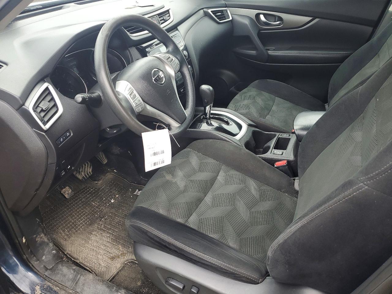 2015 Nissan Rogue S Blue vin: 5N1AT2MV4FC872360