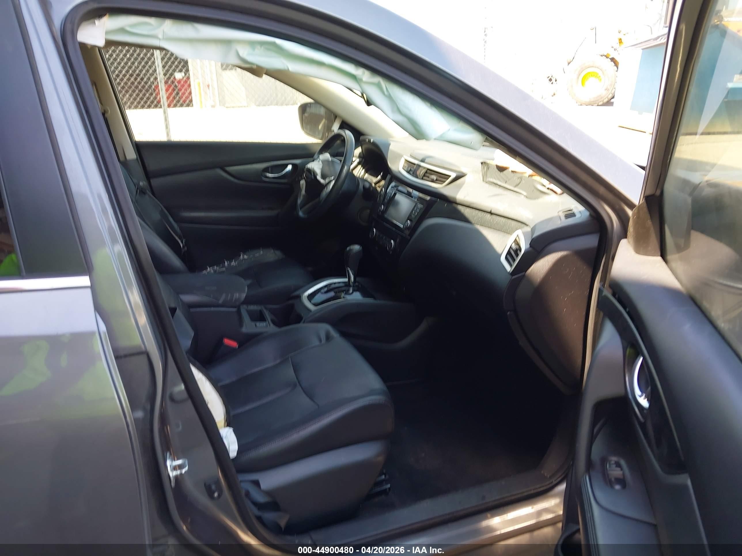 2015 Nissan Rogue Sl Серый vin: 5N1AT2MV4FC878868