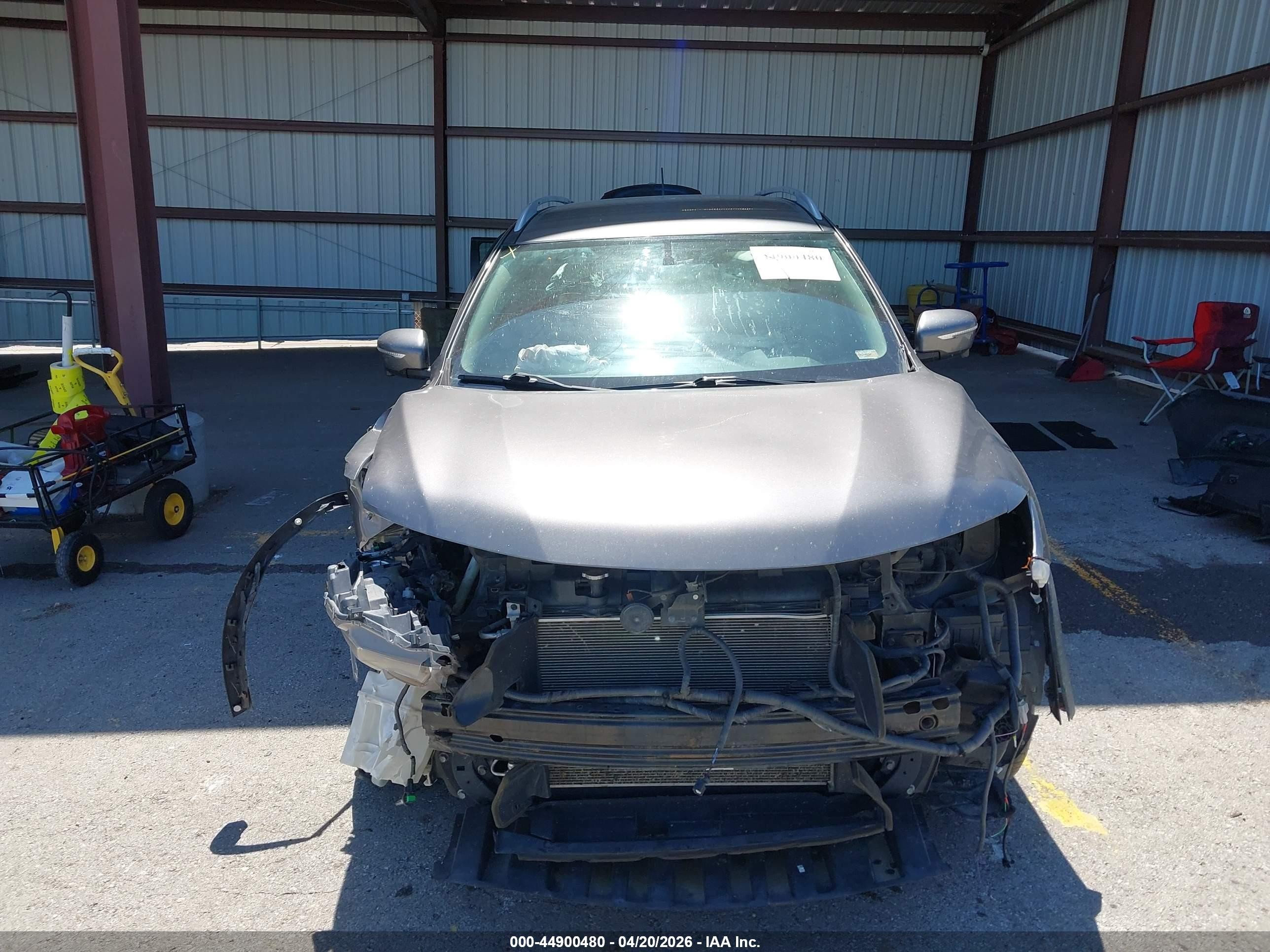 2015 Nissan Rogue Sl Серый vin: 5N1AT2MV4FC878868