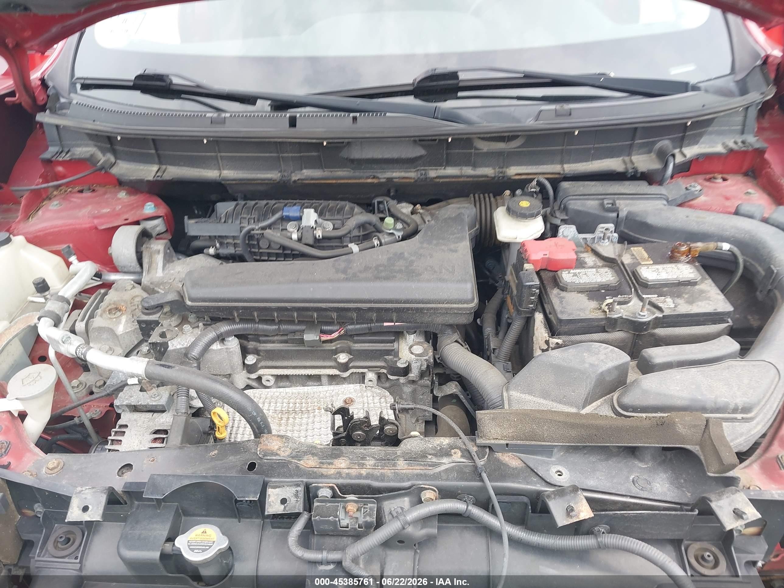 2015 Nissan Rogue Sv Red vin: 5N1AT2MV4FC883682