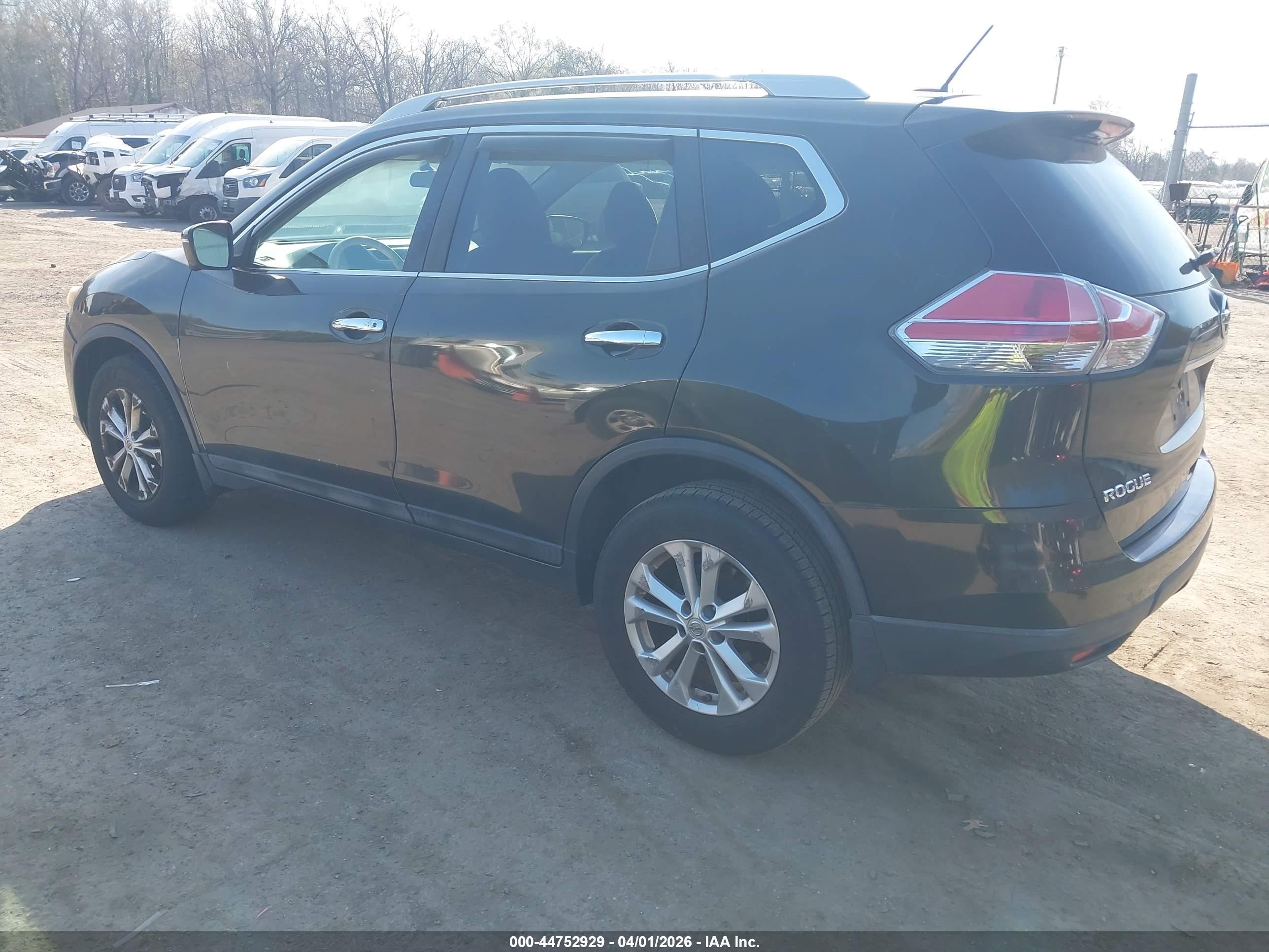 2015 Nissan Rogue Sv Dark Brown vin: 5N1AT2MV4FC891233