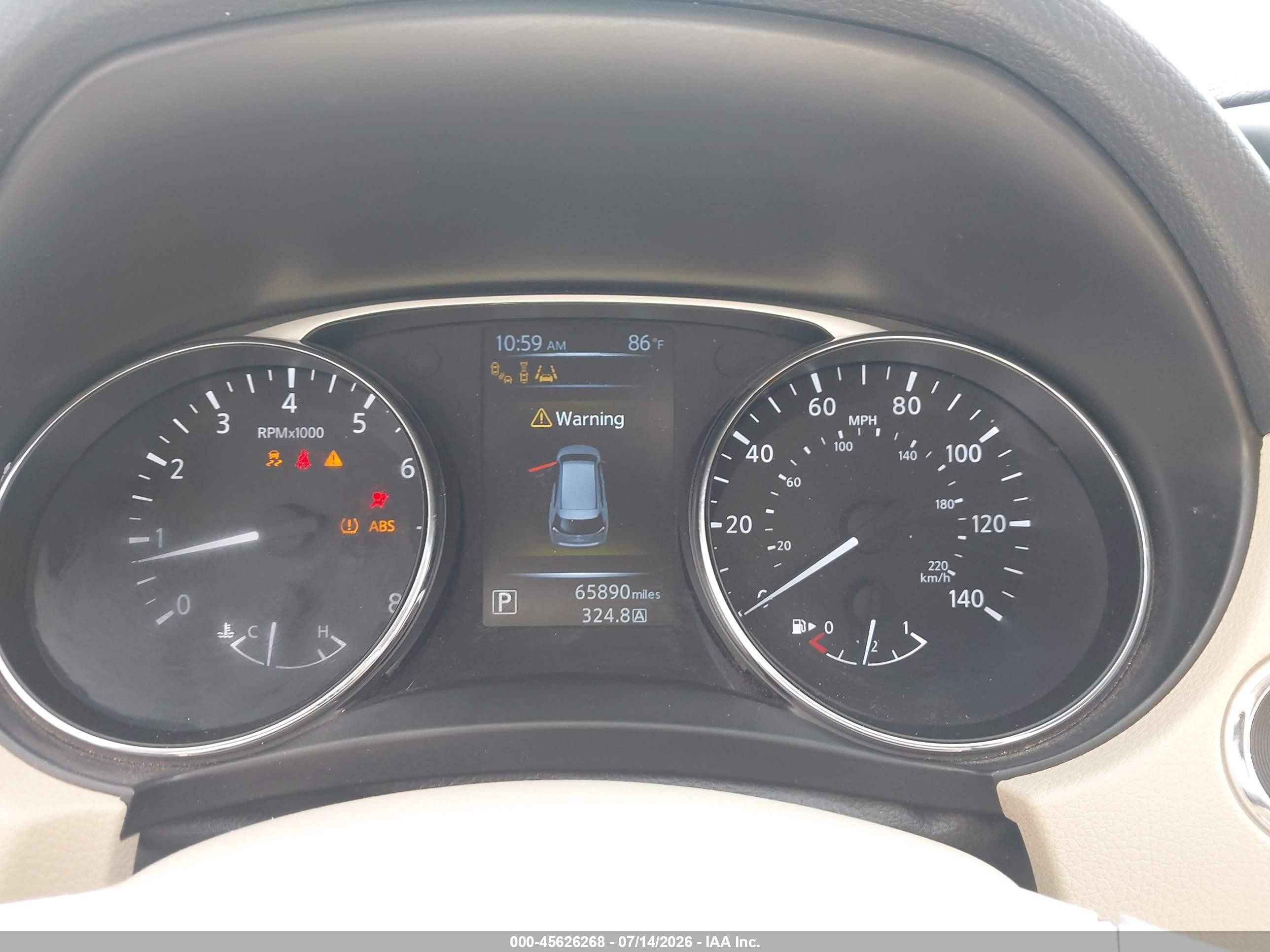 2015 Nissan Rogue Sl White vin: 5N1AT2MV4FC895556
