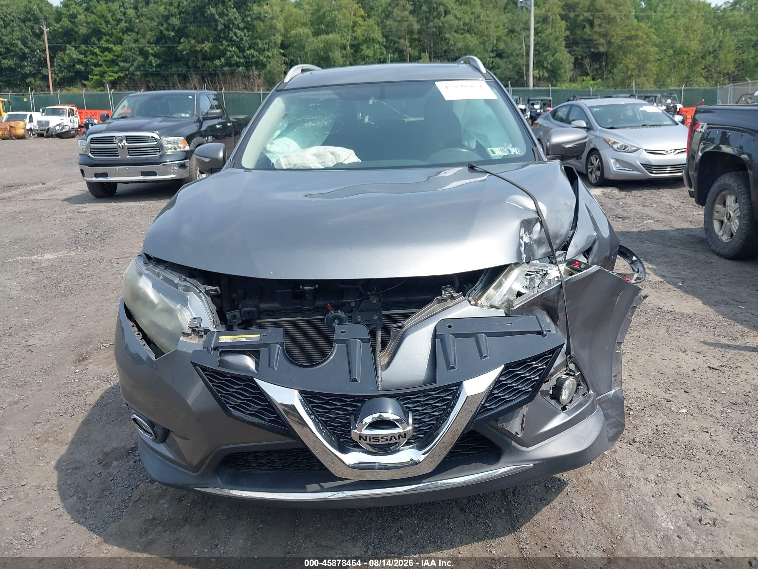 2015 Nissan Rogue Sl Silver vin: 5N1AT2MV4FC897260