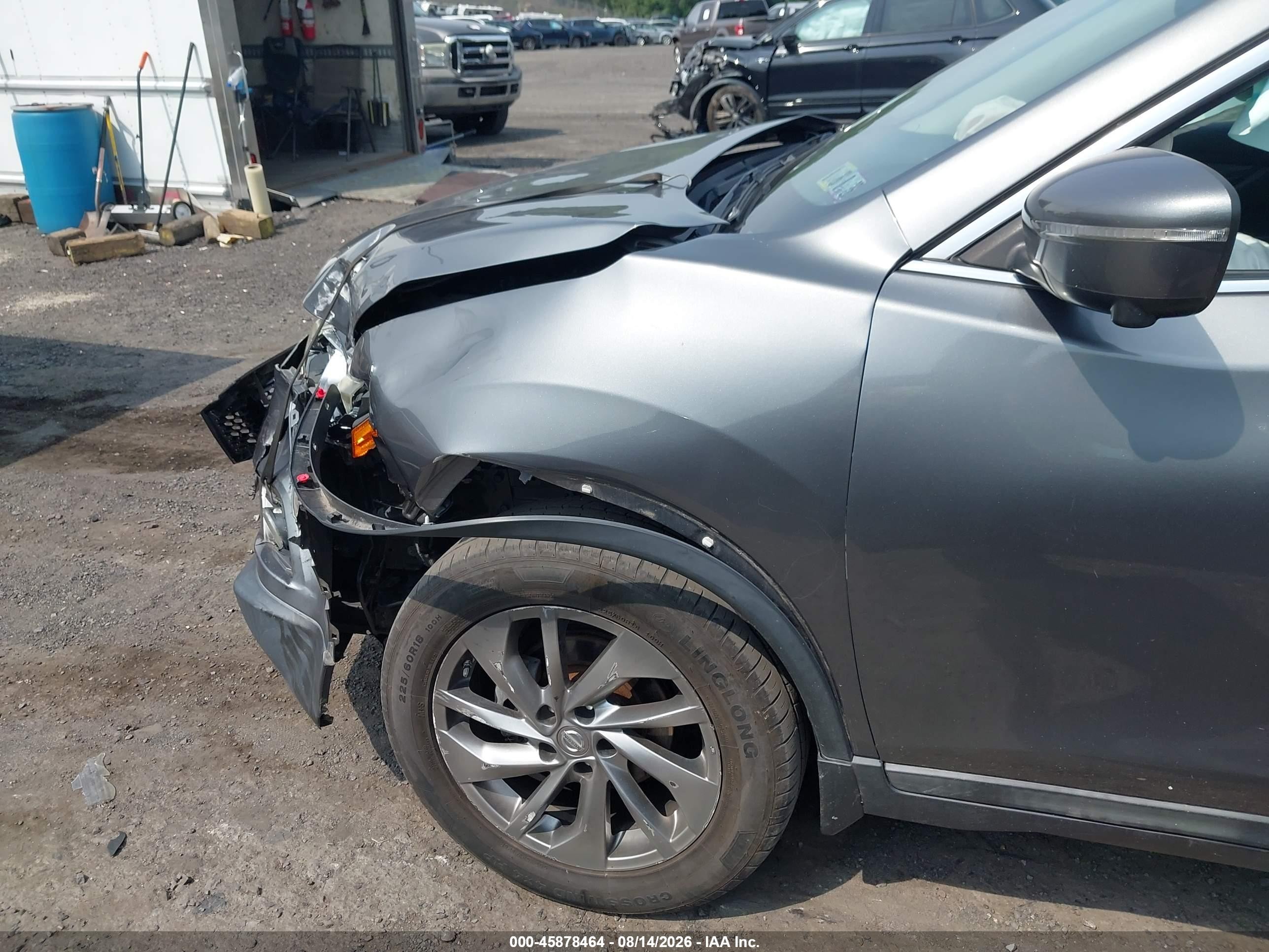 2015 Nissan Rogue Sl Silver vin: 5N1AT2MV4FC897260