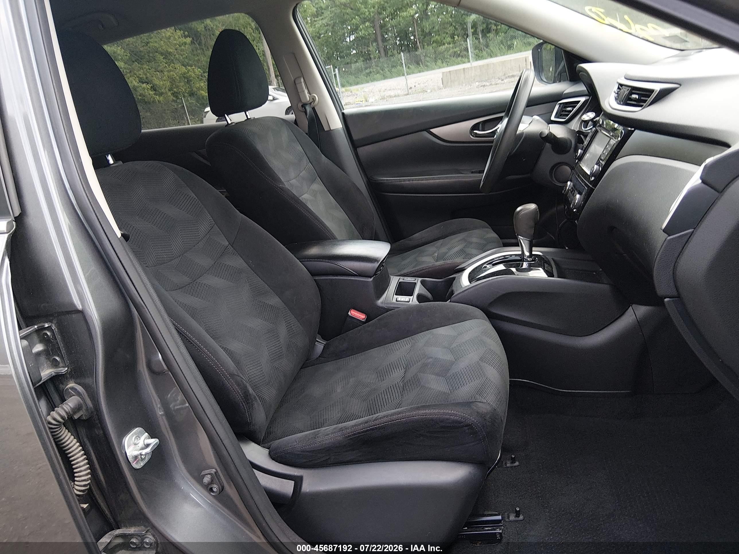 2015 Nissan Rogue Sv Gray vin: 5N1AT2MV4FC923386