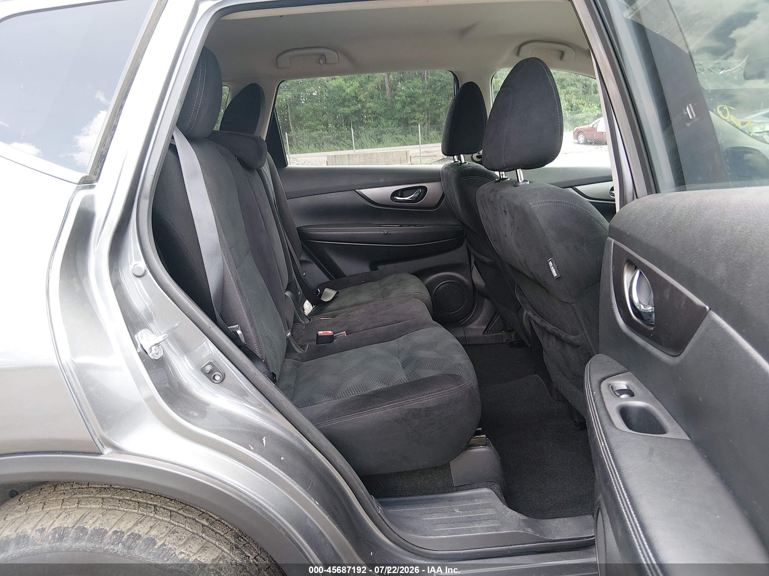 2015 Nissan Rogue Sv Gray vin: 5N1AT2MV4FC923386