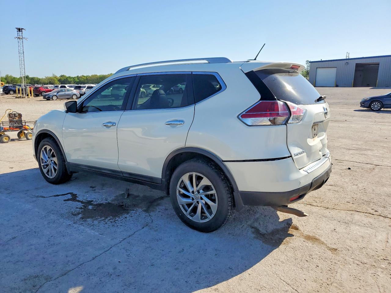 2015 Nissan Rogue Sl White vin: 5N1AT2MV4FC925090