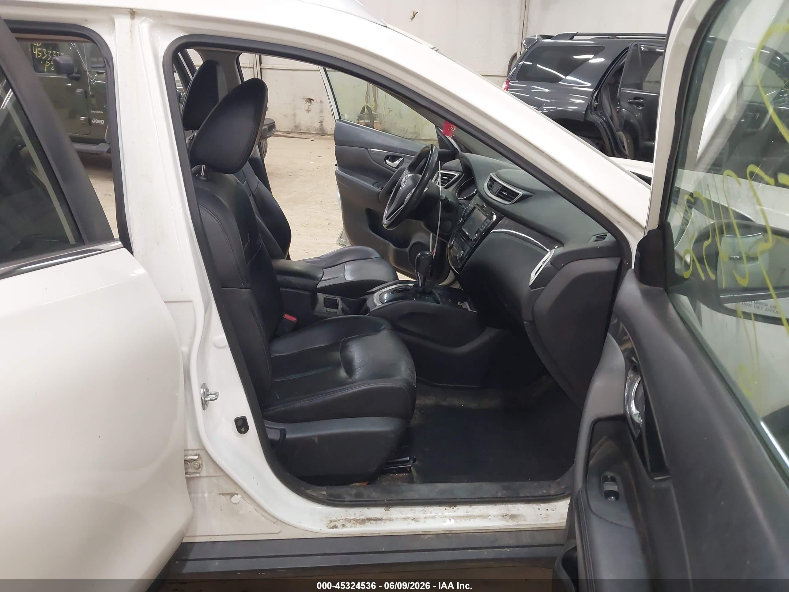 2016 Nissan Rogue Sl White vin: 5N1AT2MV4GC767481