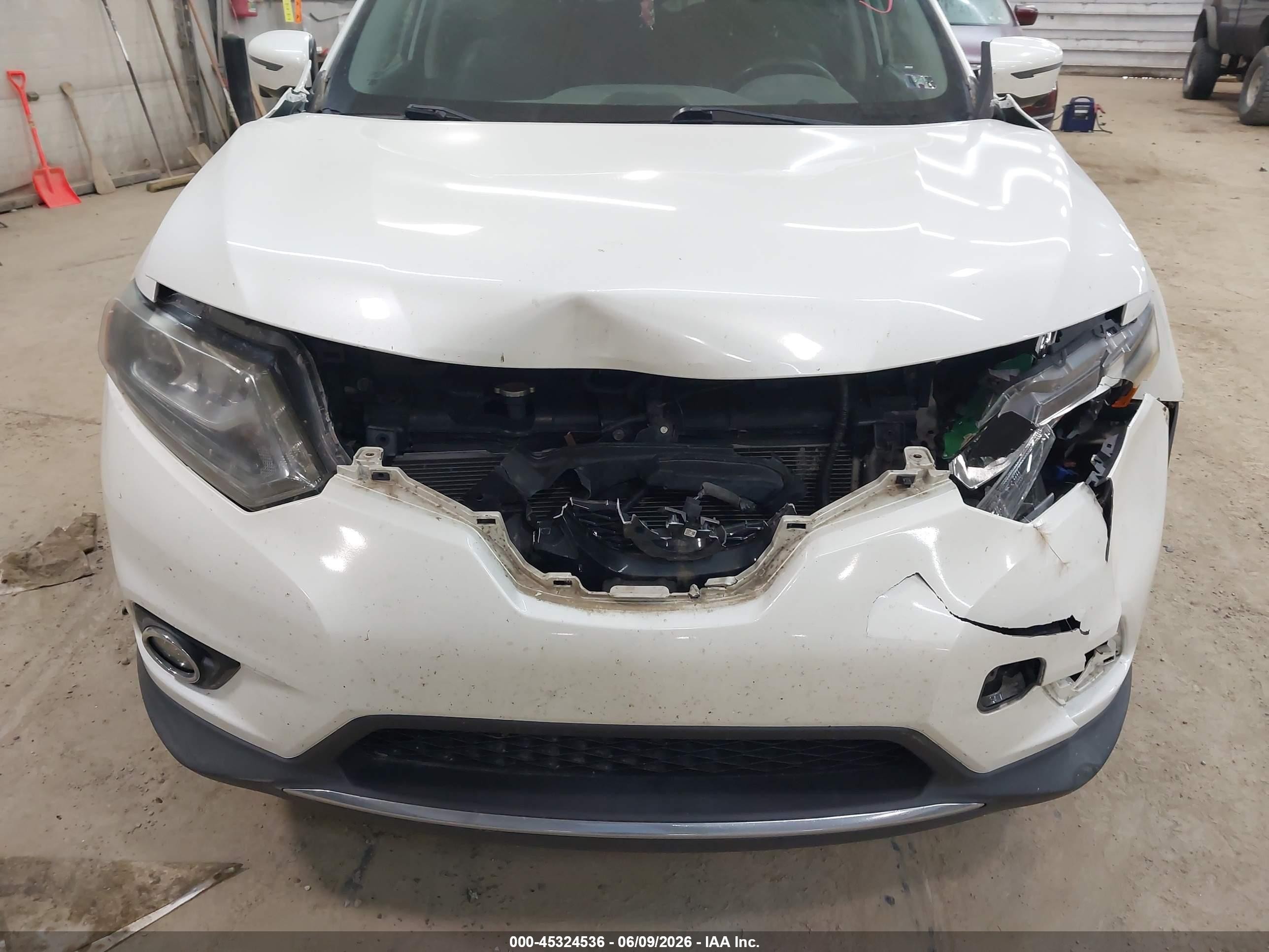 2016 Nissan Rogue Sl White vin: 5N1AT2MV4GC767481