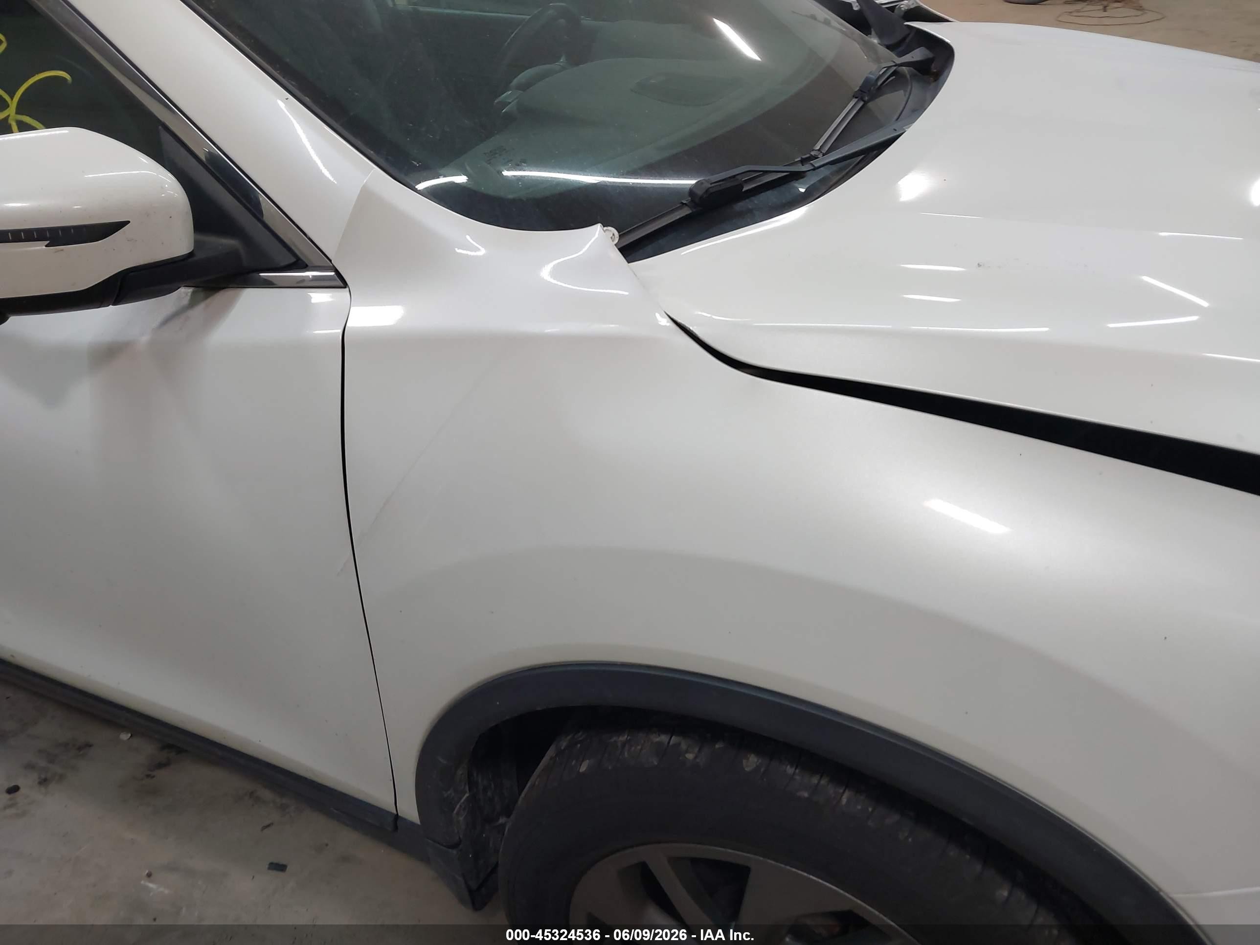 2016 Nissan Rogue Sl White vin: 5N1AT2MV4GC767481