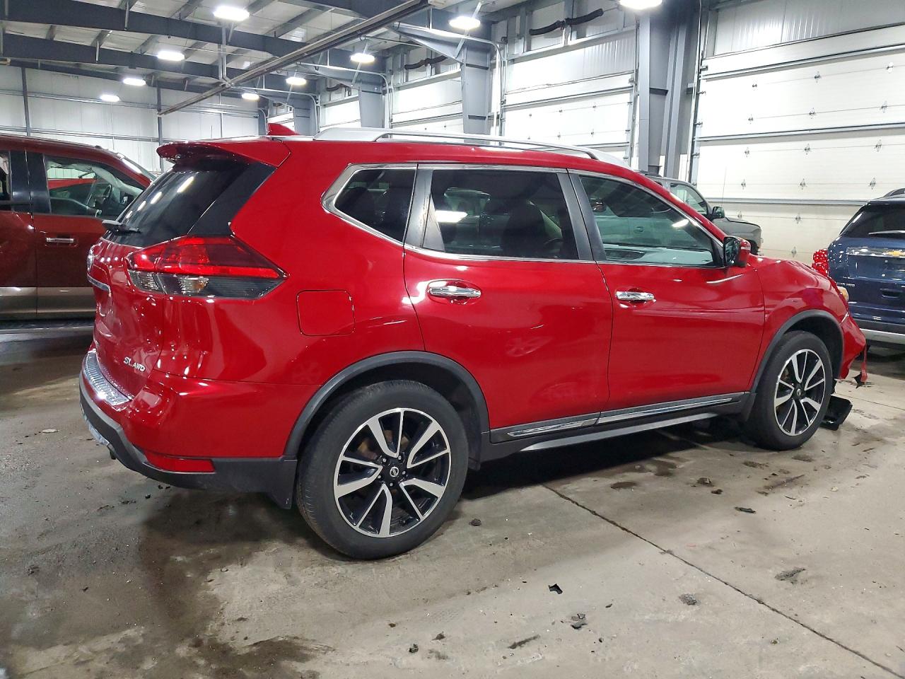 2017 Nissan Rogue Sl Red vin: 5N1AT2MV4HC793905