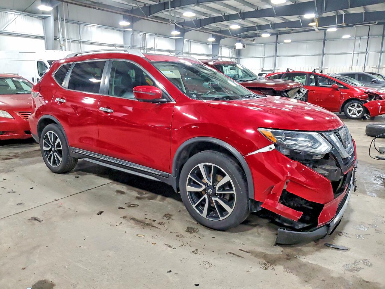2017 Nissan Rogue Sl Red vin: 5N1AT2MV4HC793905