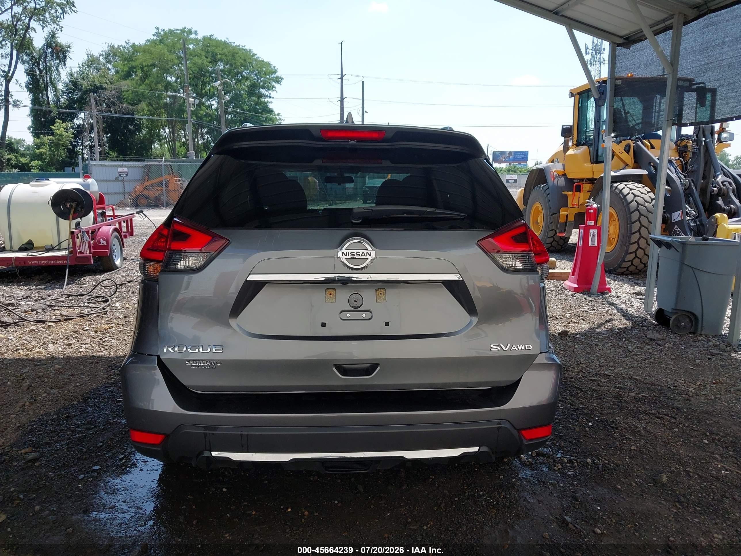 2017 Nissan Rogue Sv Gray vin: 5N1AT2MV4HC842603
