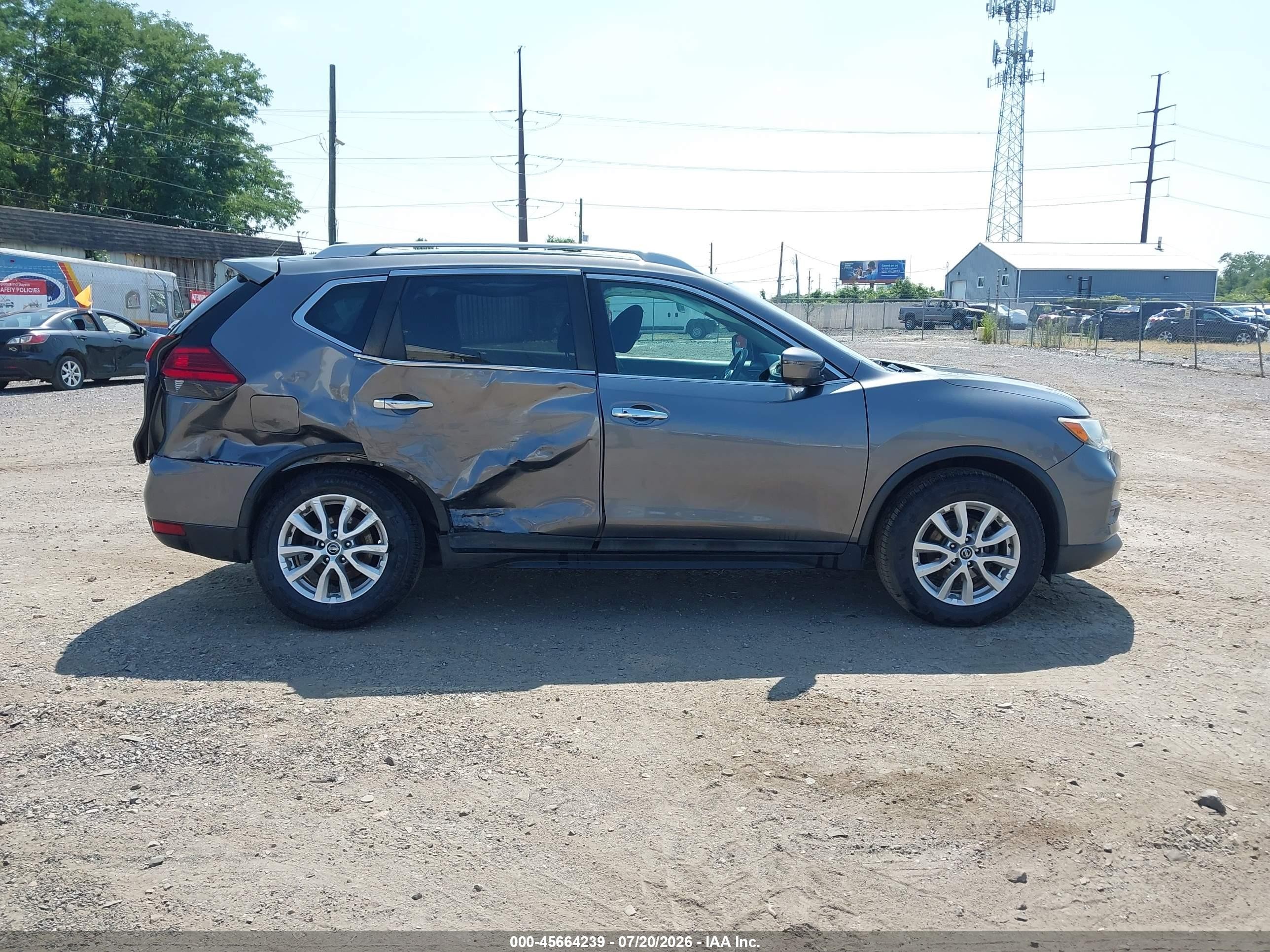 2017 Nissan Rogue Sv Gray vin: 5N1AT2MV4HC842603