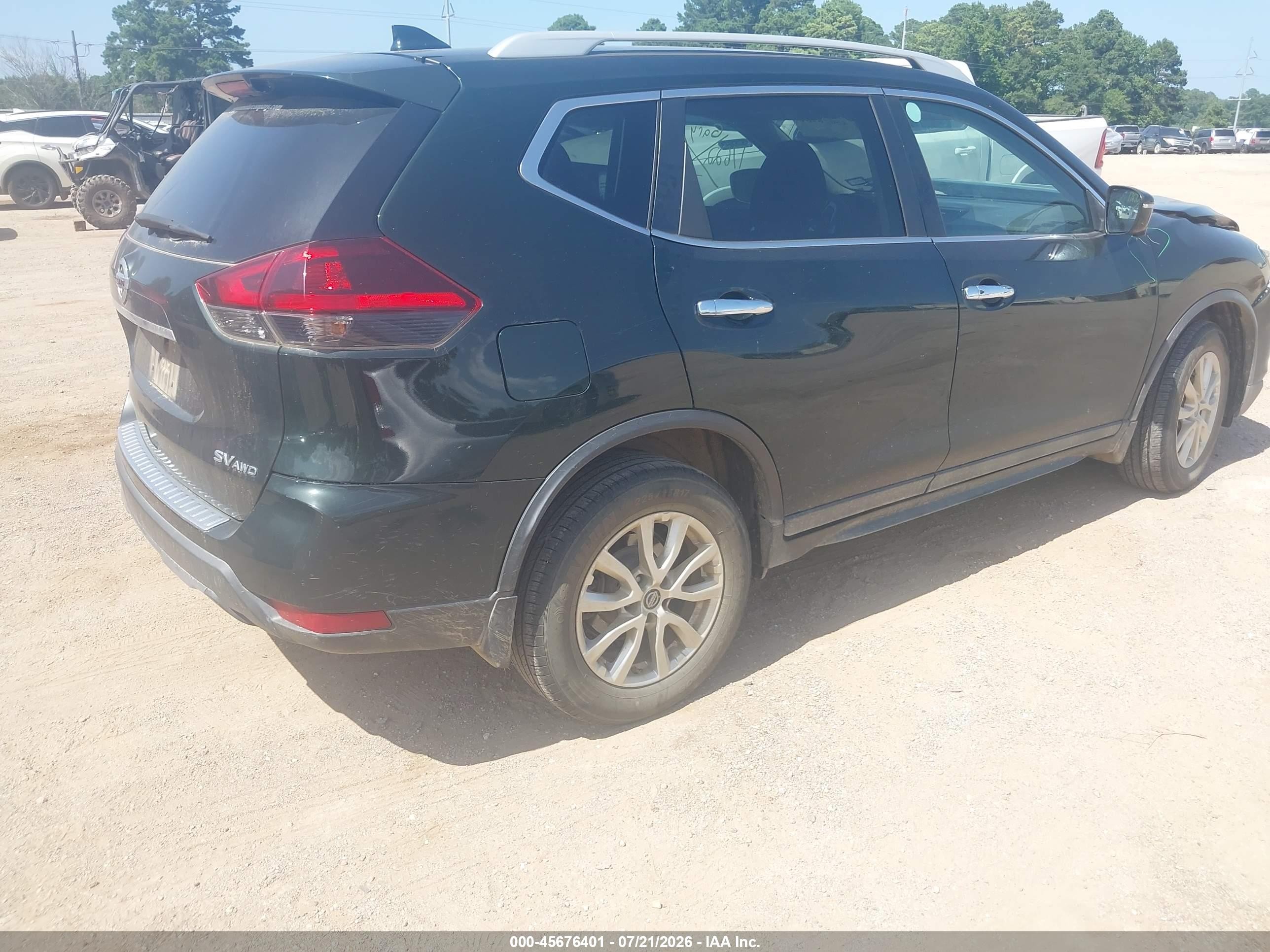 2018 Nissan Rogue Sv Green vin: 5N1AT2MV4JC767911