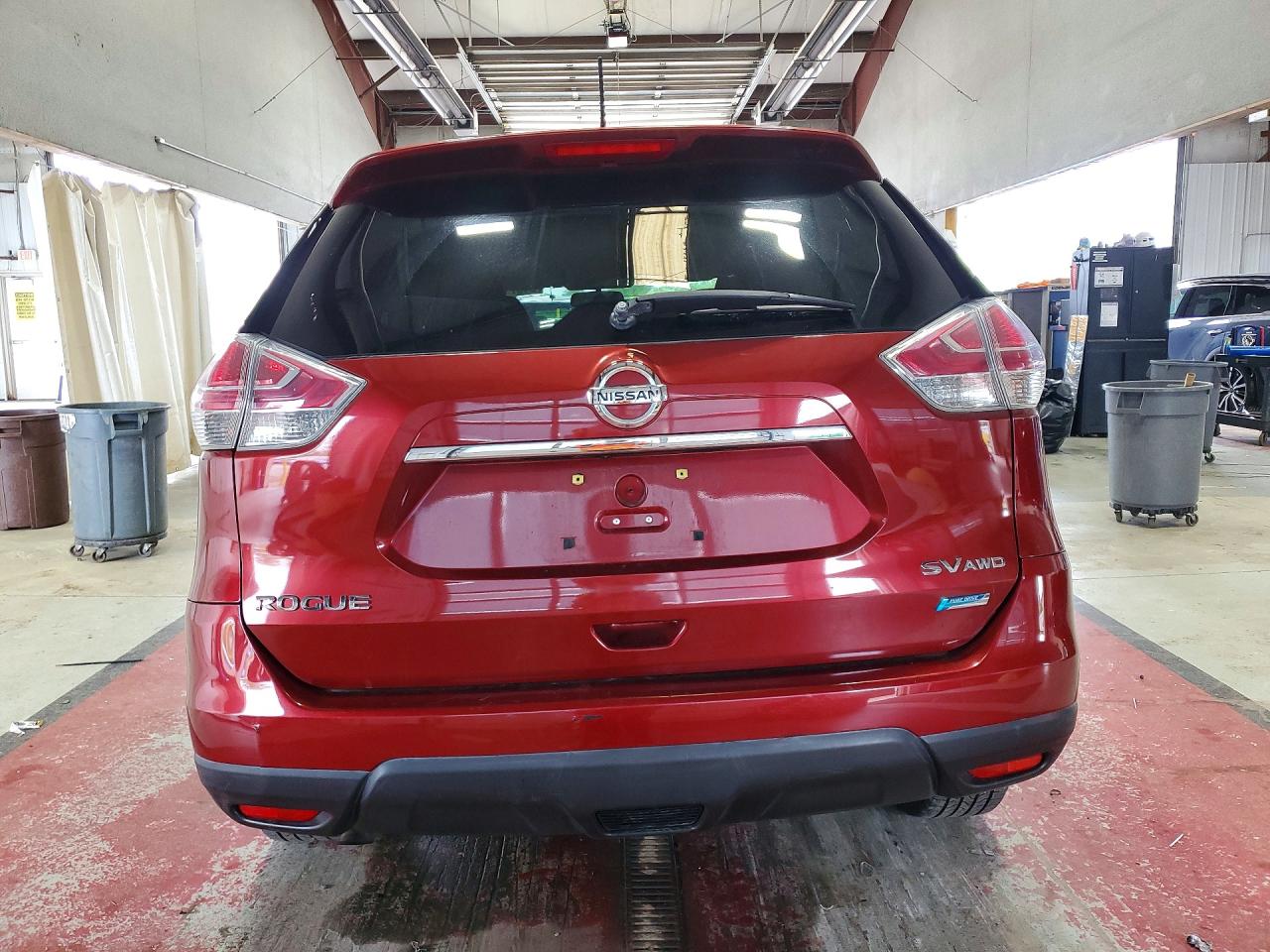 2014 Nissan Rogue Sv Red vin: 5N1AT2MV5EC750637