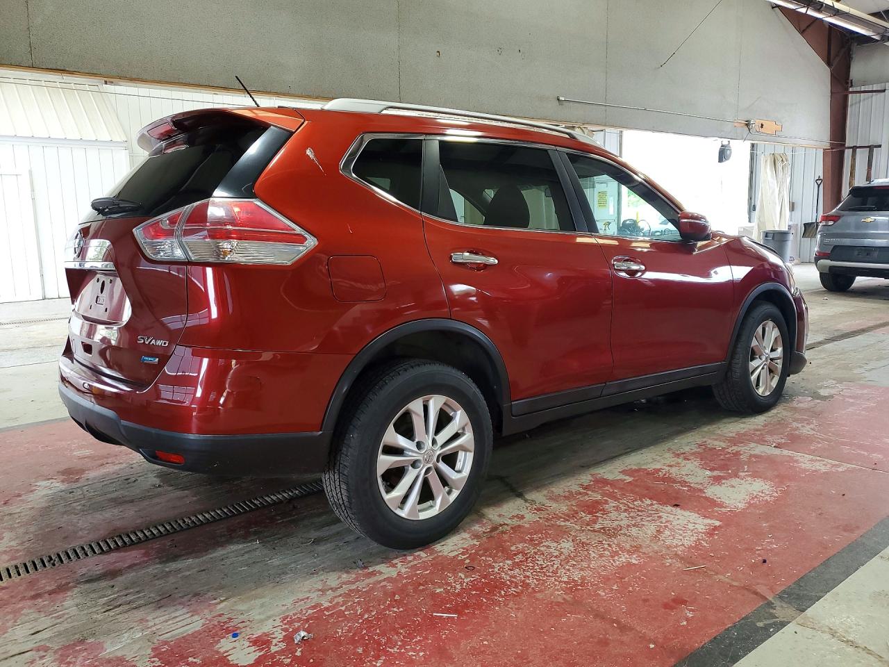 2014 Nissan Rogue Sv Red vin: 5N1AT2MV5EC750637