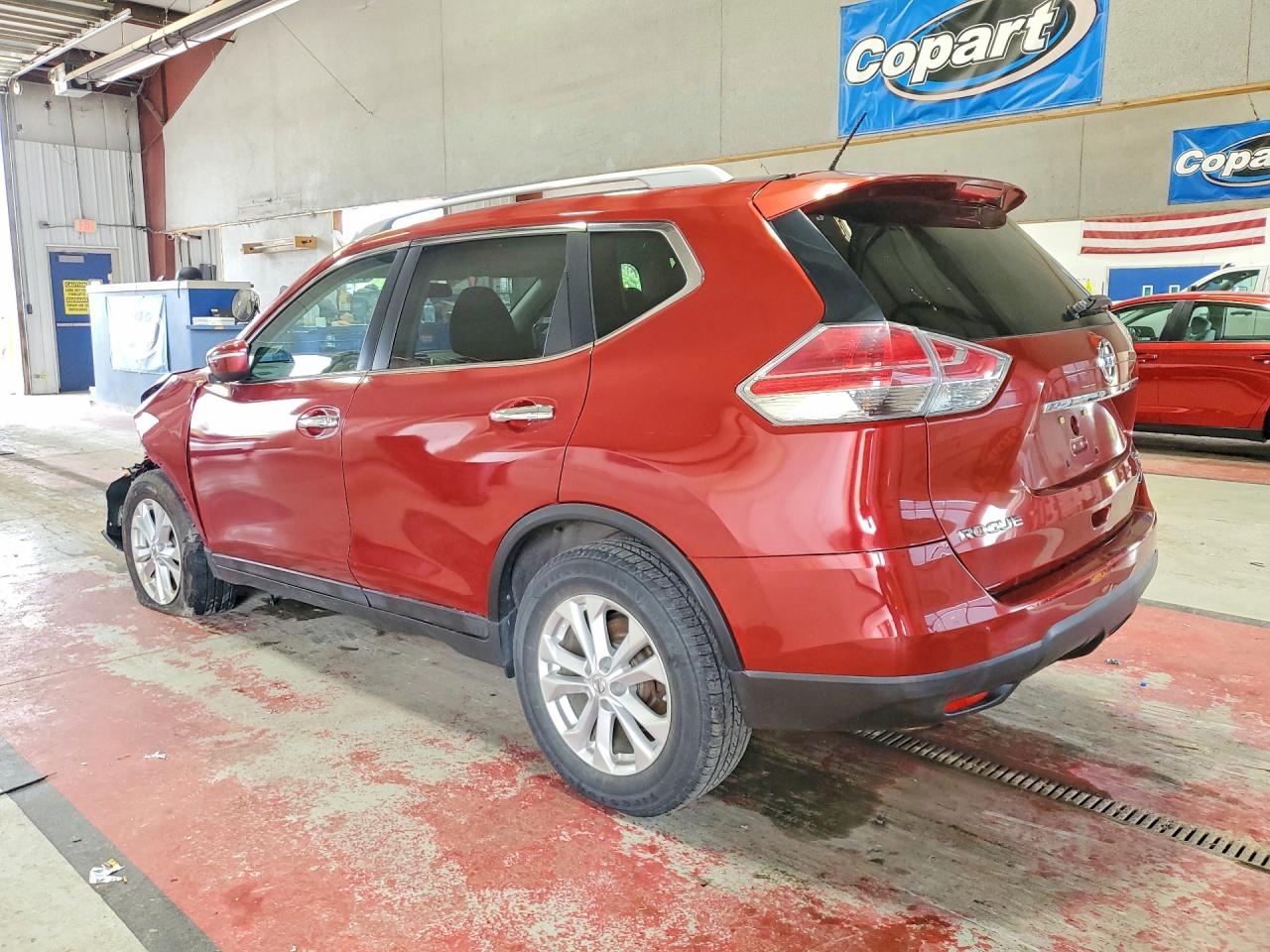 2014 Nissan Rogue Sv Red vin: 5N1AT2MV5EC750637