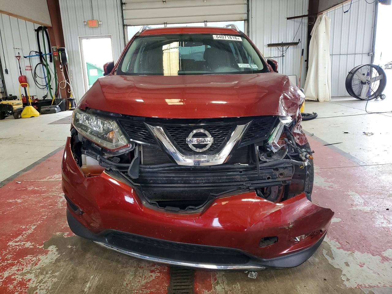 2014 Nissan Rogue Sv Red vin: 5N1AT2MV5EC750637
