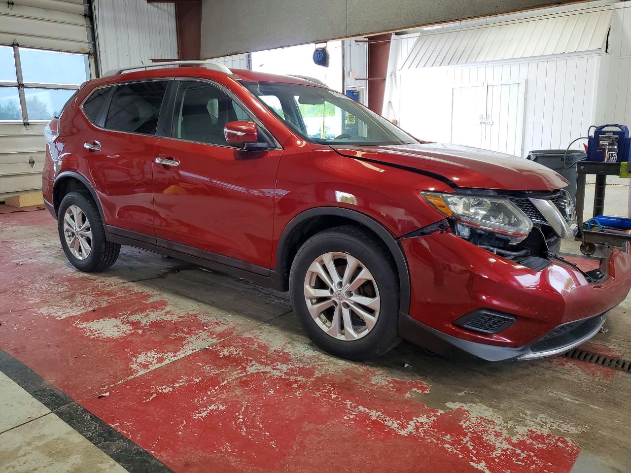 2014 Nissan Rogue Sv Red vin: 5N1AT2MV5EC750637