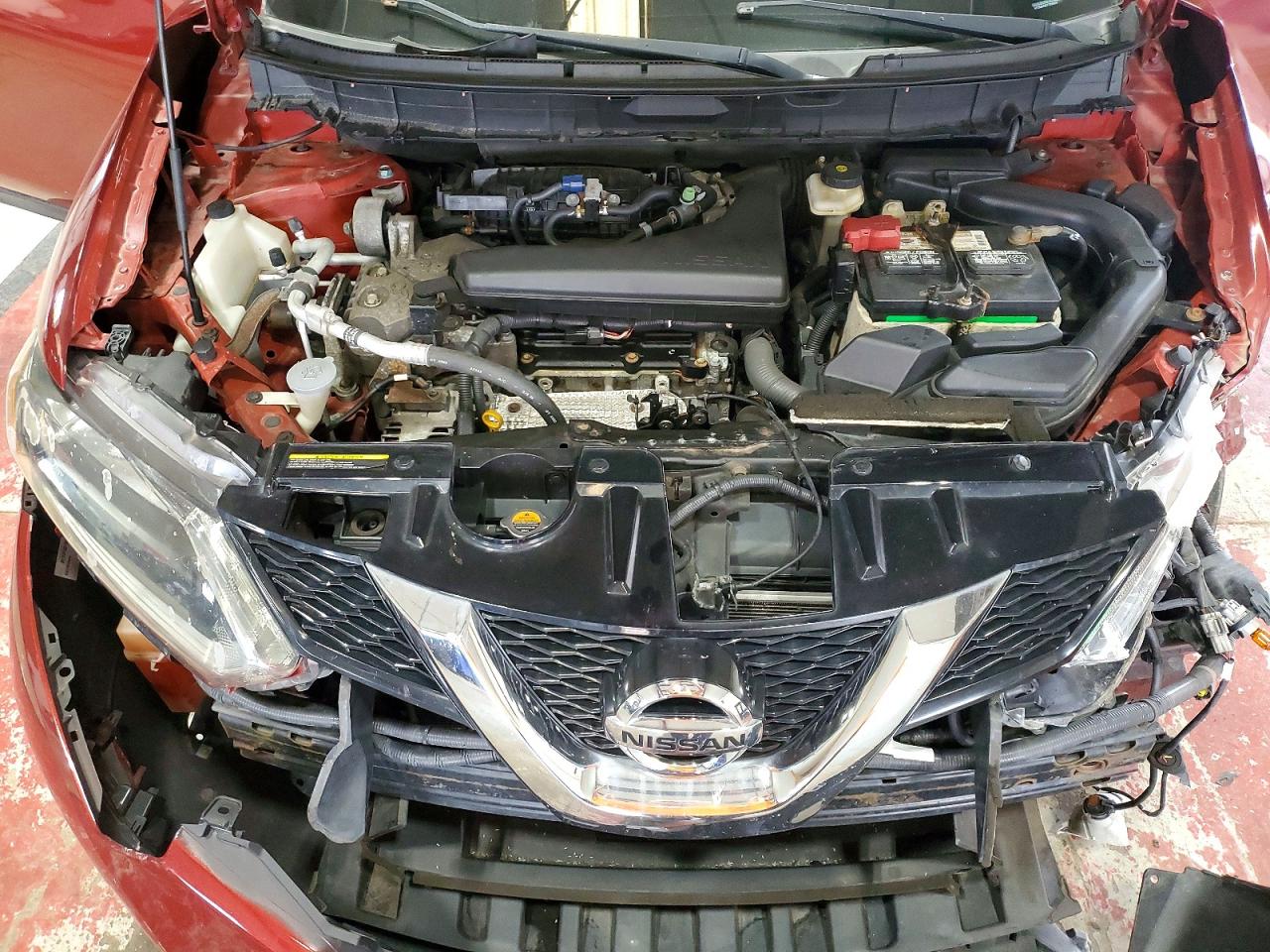 2014 Nissan Rogue Sv Red vin: 5N1AT2MV5EC750637