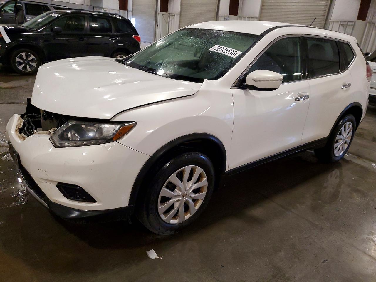 2014 Nissan Rogue S White vin: 5N1AT2MV5EC753652