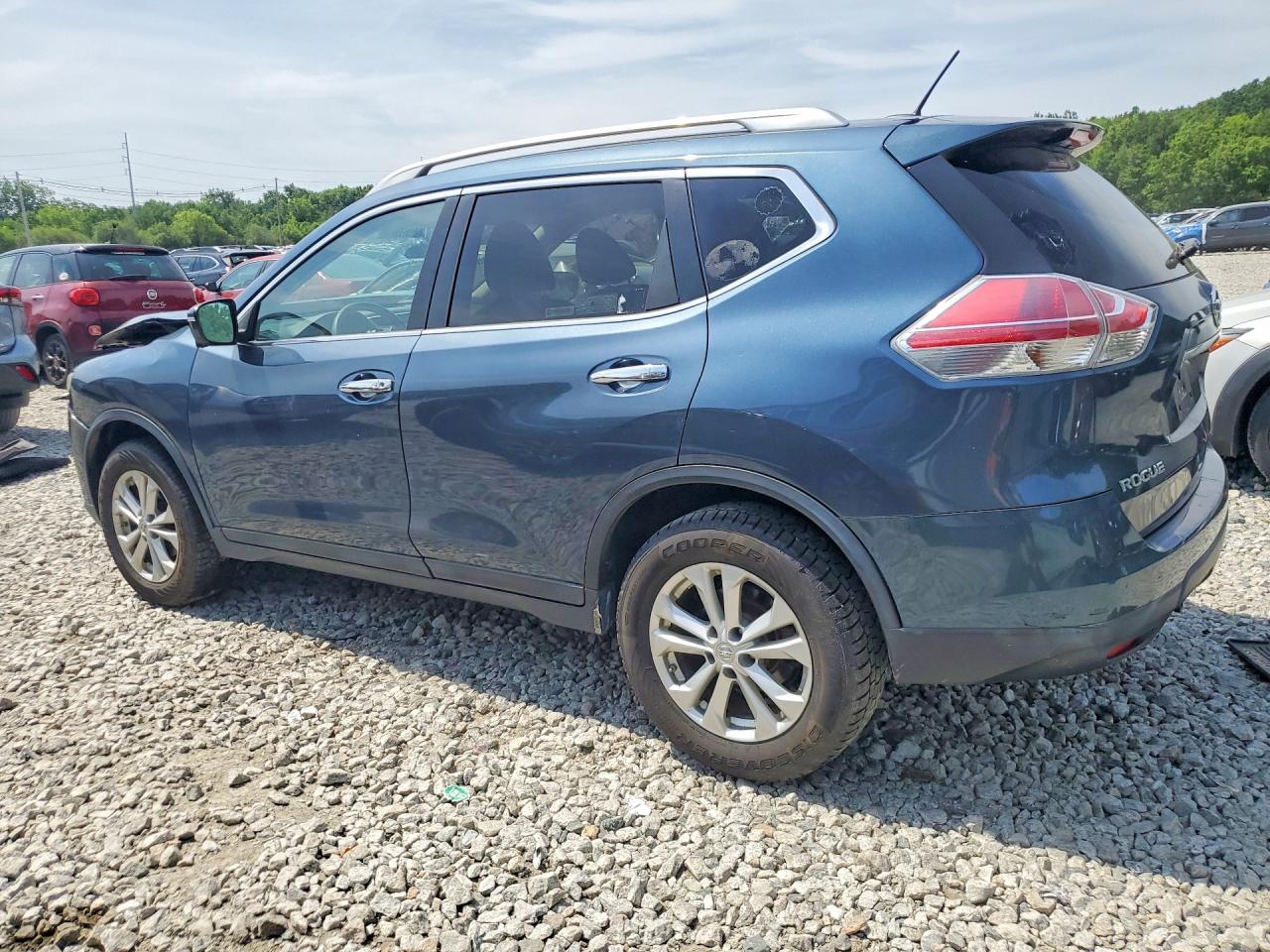 2014 Nissan Rogue Sv Blue vin: 5N1AT2MV5EC772637