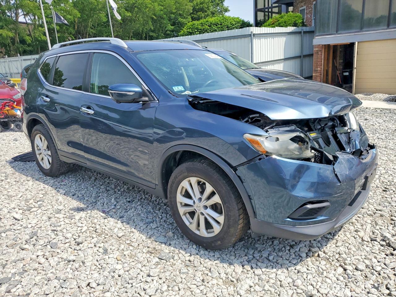 2014 Nissan Rogue Sv Blue vin: 5N1AT2MV5EC772637