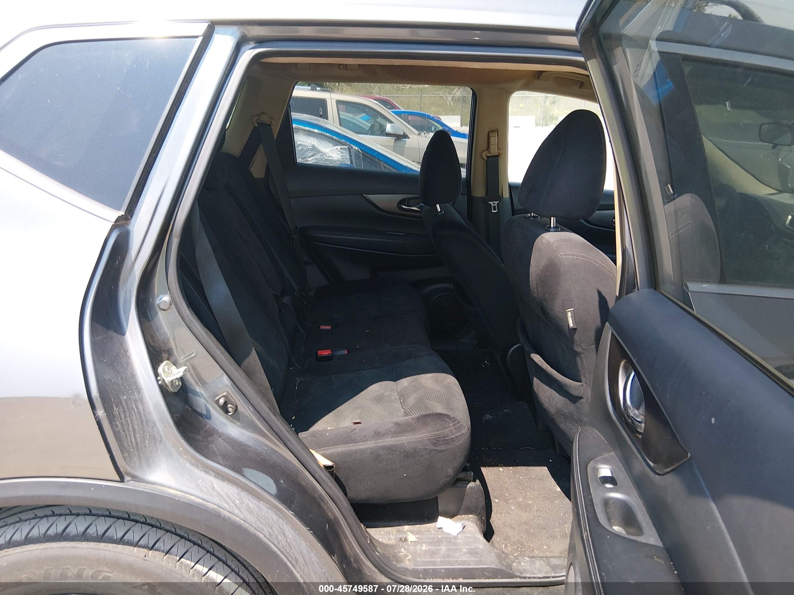 2014 Nissan Rogue Sv Gray vin: 5N1AT2MV5EC782214