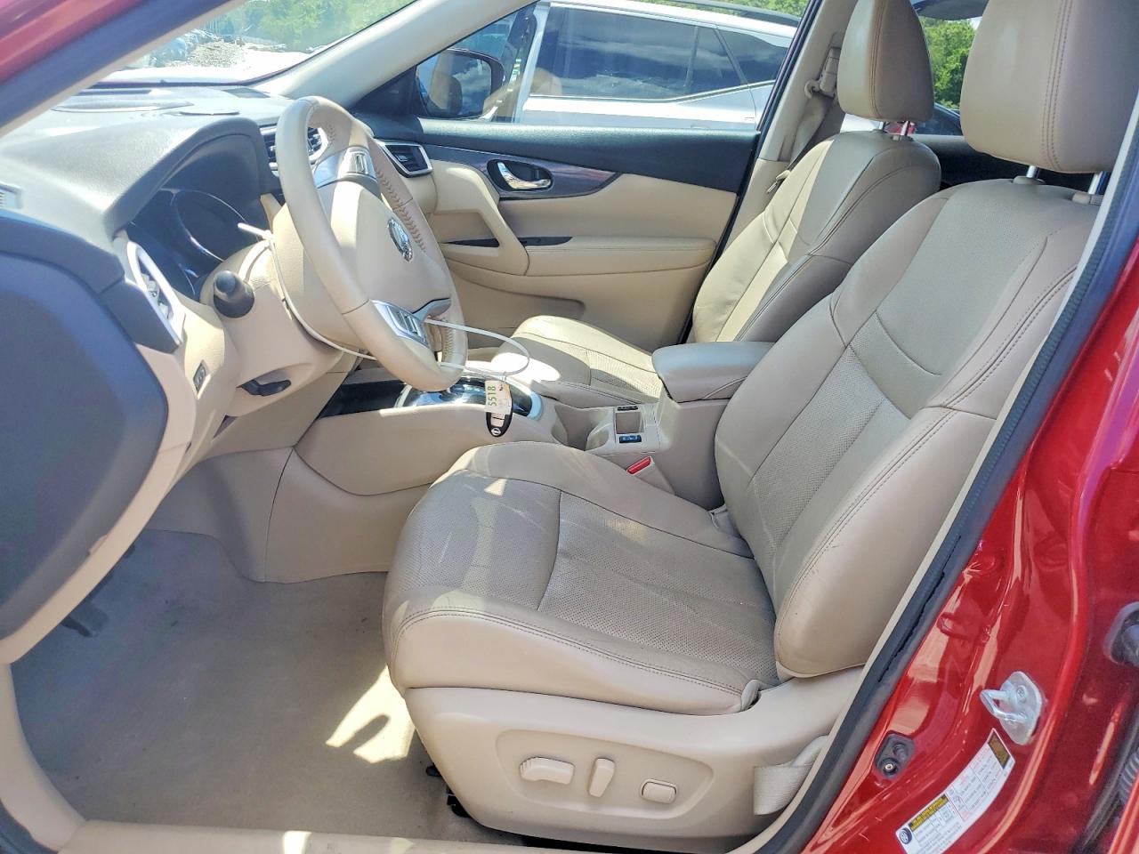 2014 Nissan Rogue Sl Red vin: 5N1AT2MV5EC785890