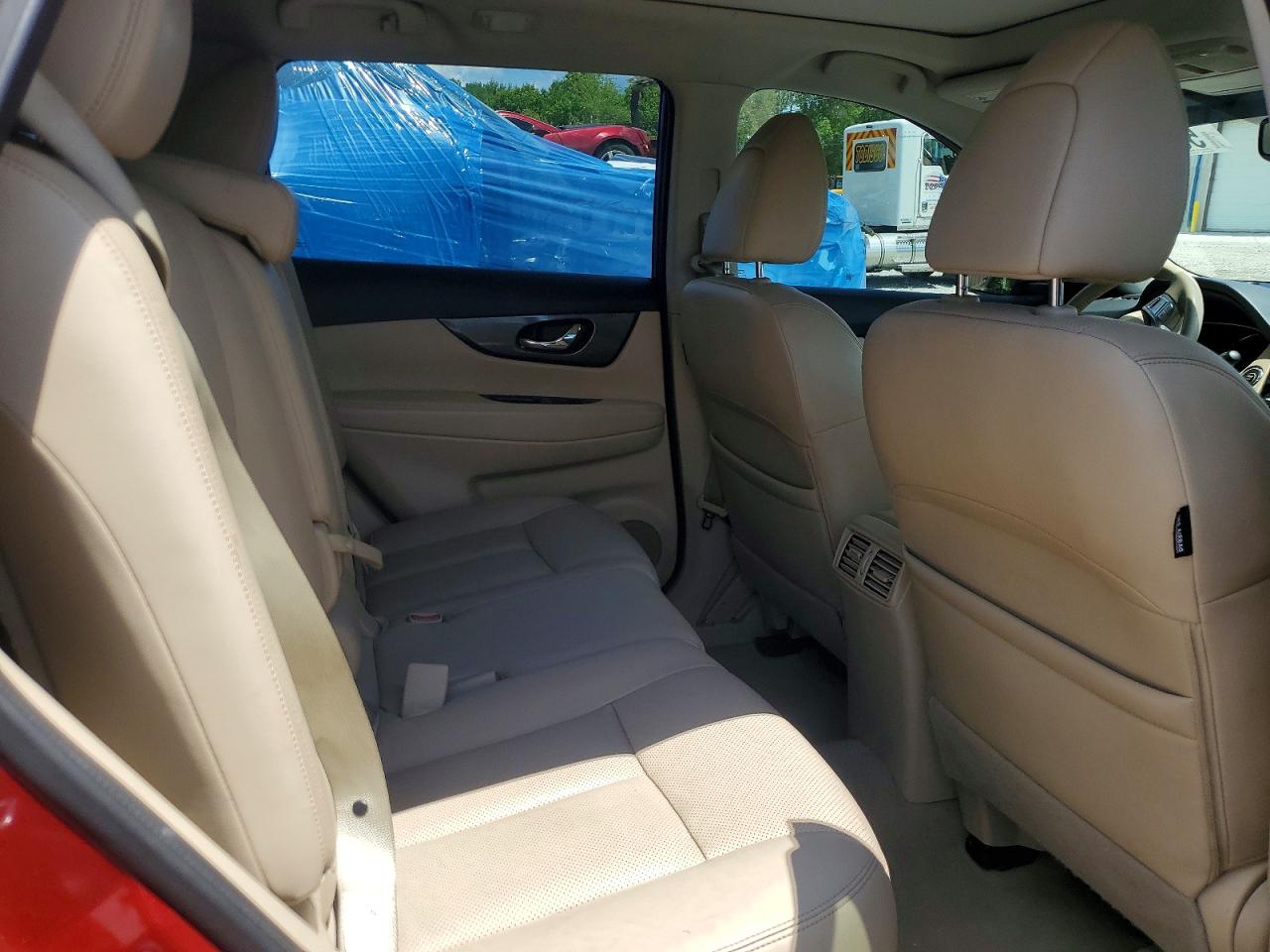 2014 Nissan Rogue Sl Red vin: 5N1AT2MV5EC785890