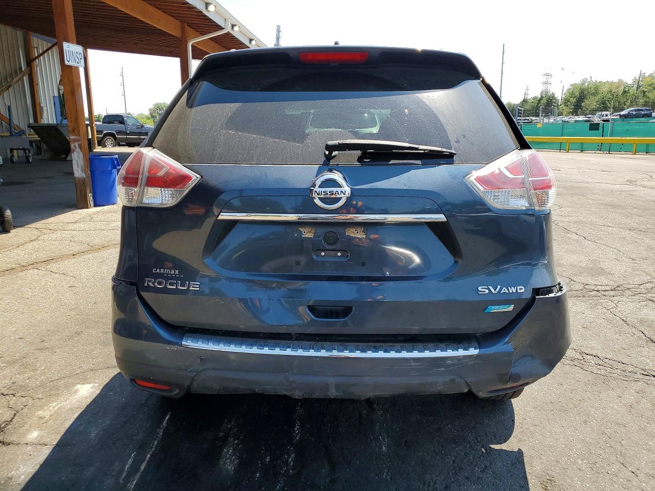 2014 Nissan Rogue Sv Синий vin: 5N1AT2MV5EC786764
