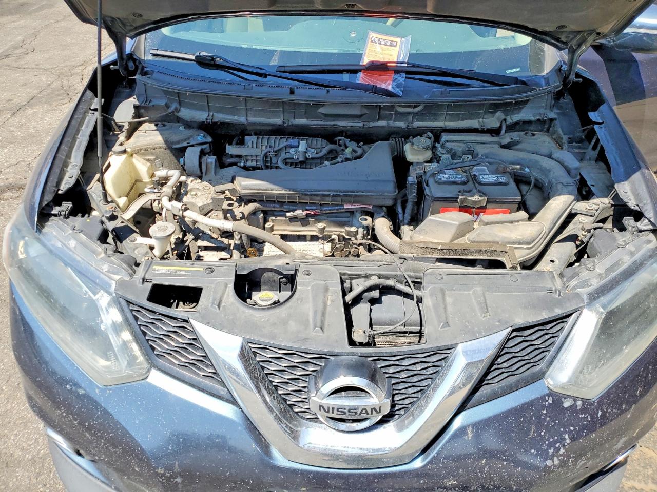 2014 Nissan Rogue Sv Синий vin: 5N1AT2MV5EC786764