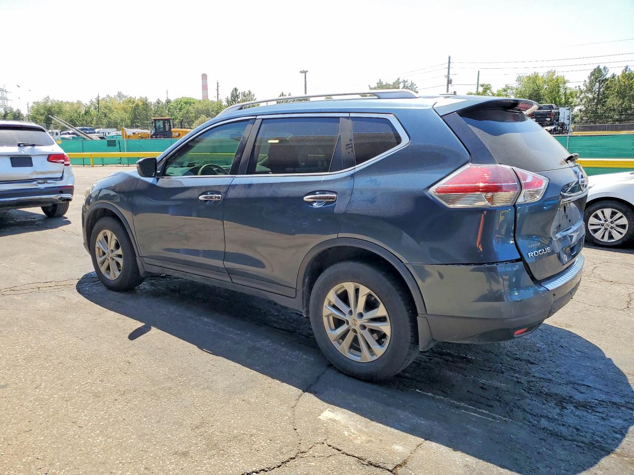 2014 Nissan Rogue Sv Синий vin: 5N1AT2MV5EC786764