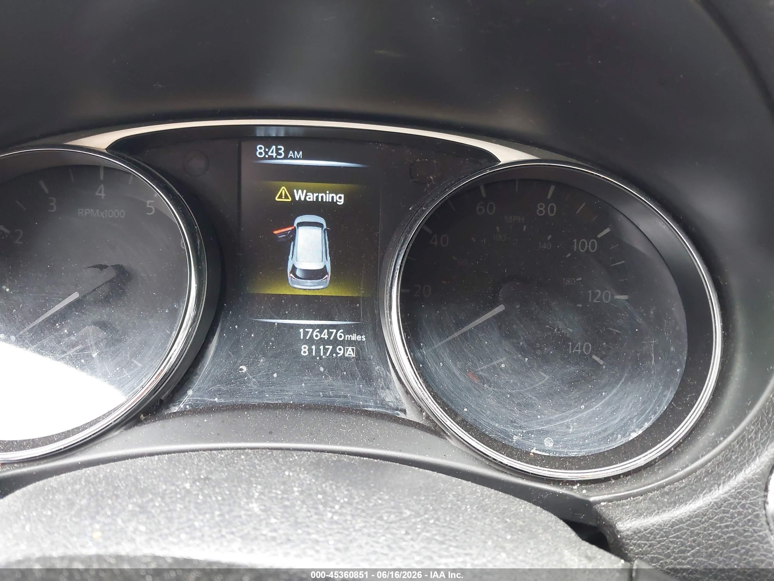 2014 Nissan Rogue Sl Blue vin: 5N1AT2MV5EC794895
