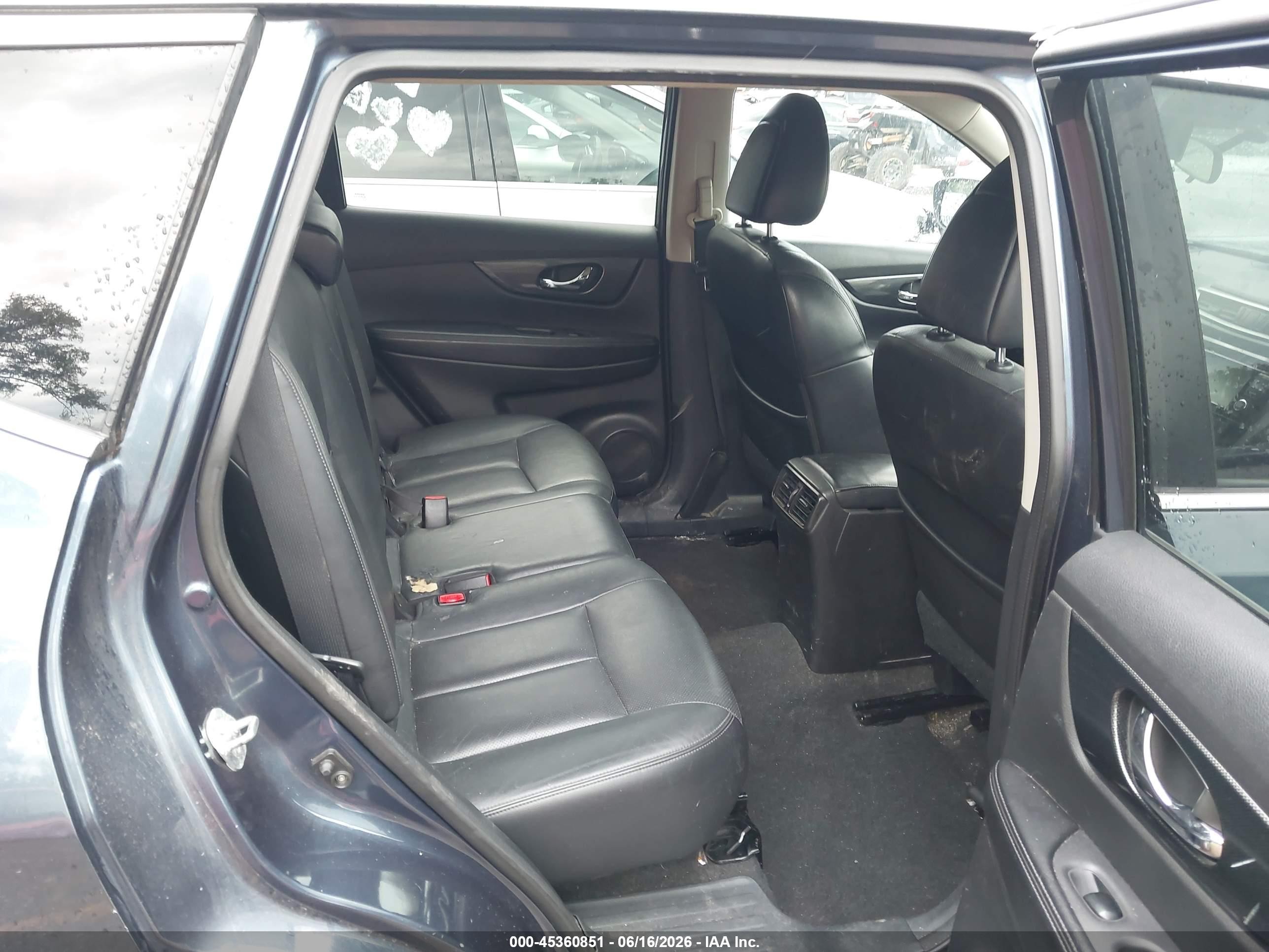 2014 Nissan Rogue Sl Blue vin: 5N1AT2MV5EC794895
