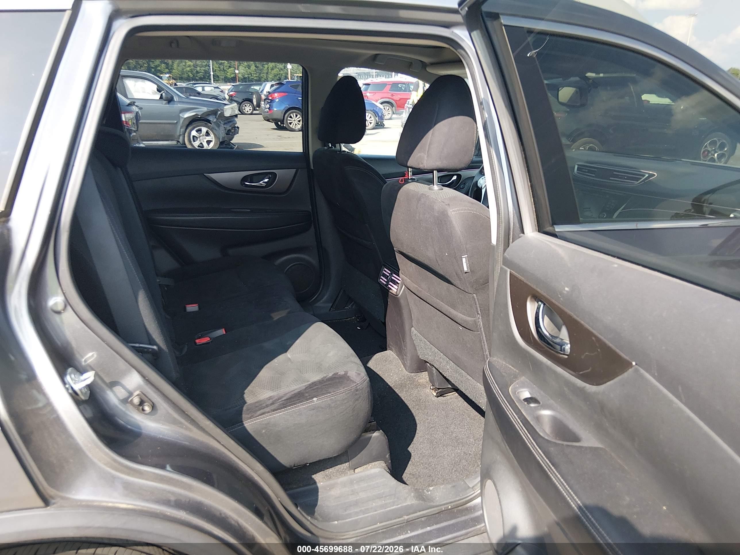 2014 Nissan Rogue Sv Gray vin: 5N1AT2MV5EC800615