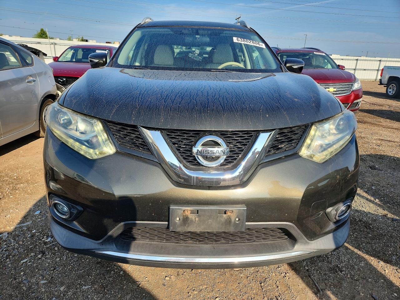 2014 Nissan Rogue Sl Green vin: 5N1AT2MV5EC810450