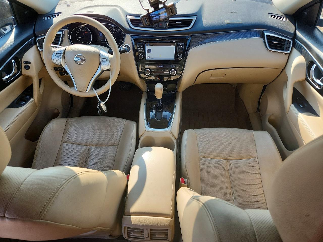 2014 Nissan Rogue Sl Green vin: 5N1AT2MV5EC810450